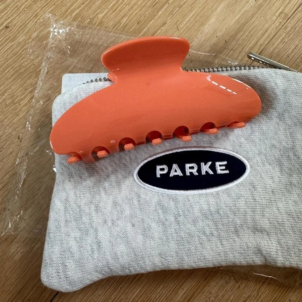 Parke Claw Clip Creamsicle Orange Hair Clip NEW In-Hand